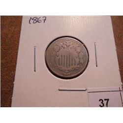 1867 SHIELD NICKEL