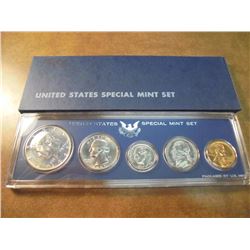 1966 US SPECIAL MINT SET WITH BOX 40% SILVER JOHN F. KENNEDY HALF DOLLAR