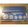 Image 1 : 1966 US SPECIAL MINT SET WITH BOX 40% SILVER JOHN F. KENNEDY HALF DOLLAR