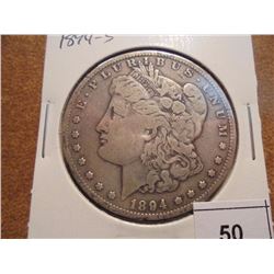 1894-S MORGAN SILVER DOLLAR BETTER DATE COIN