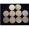 Image 2 : 10 ASSORTED CANADA SILVER 25 CENTS
