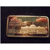 Image 2 : GOLD PLATED 1 OZ. .999 SILVER INGOT "ARIZONA"