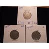 Image 1 : 1898,1899 & 1912-D LIBERTY "V" NICKELS