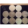 Image 1 : 10 ASSORTED 1957-1966 MEXICO SILVER PESOS