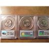 Image 2 : 3 PCGS SLABBED WASHINGTON QUARTERS SEE DESCRIPTION 1973-D MS65, 1974 MS62 AND 1974-D MS65
