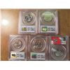 Image 2 : ALL 5-2002-P US 50 STATE QUARTERS PCGS SLABBED INDIANA MS66, LOUISIANA MS65, MISSISSIPPI MS66, OHIO 