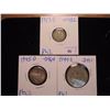 Image 1 : US/PHILIPPINES SILVER 1917-S 10 CENTAVOS, 1945-D 20 CENTAVOS AND 1944-S 50 CENTAVOS, .3857 OZ. ASW T