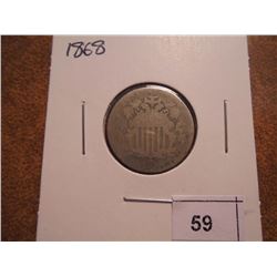 1868 SHIELD NICKEL