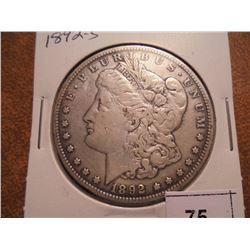 1892-S MORGAN SILVER DOLLAR BETTER DATE COIN