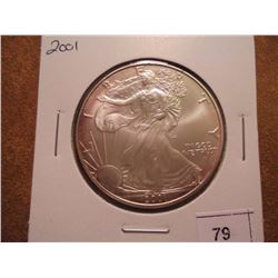 2001 AMERICAN SILVER EAGLE UNC