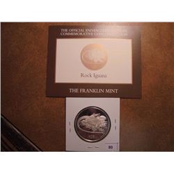 1993 BRITISH VIRGIN ISLANDS SILVER PROOF $25 ROCK IGUANA ENDANGERED WILDLIFE