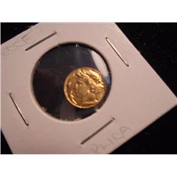 8-10KT GOLD GREECE MINI MEDAL