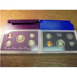 1972 & 1988 US PROOF SETS (WITH BOXES)