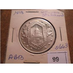 ILLINOIS STATEHOOD STERLING SILVER COMMEMORATIVE MEDALLION UNC BY HERALDIC ART