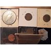 Image 2 : 1927 PEACE SILVER DOLLAR & 5 LINCOLN CENTS 1922 WEAK "D", 2-1943 COPPER PLATED LINCOLN CENTS, 1944 &