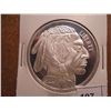 Image 1 : 1 OZ. FINE SILVER ROUND INDIAN / BUFFALO PROOF