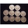 Image 1 : 10 ASSORTED 1930'S MERCURY DIMES