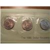 Image 2 : 1980 P/D/S SBA DOLLAR SOUVENIR SET ORIGINAL US MINT PACKAGING