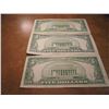 Image 2 : LOT OF 3 US $5 CURRENCY SEE DESCRIPTION 1953-A SILVER CERTIFICATE BLUE SEAL, 1953-B US NOTE RED SEAL