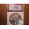 Image 1 : 2013 AMERICAN SILVER EAGLE UNC IGS SLAB 1ST DAY ISSUE