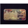 Image 2 : GOLD PLATED 1 OZ. .999 FINE SILVER INGOT NEW YORK