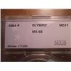 Image 3 : 1984-P OLYMPIC SILVER DOLLAR UNC SEGS SLAB