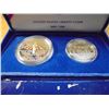 Image 2 : 1986-S STATUE OF LIBERTY 2 COIN PROOF SET ORIGINAL US MINT PACKAGING