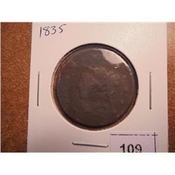 1835 US LARGE CENT