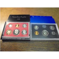 1972 & 1982 US PROOF SETS (WITH BOXES)