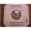 Image 1 : SILVER 177-192 A.D. COMMODUS ANCIENT COIN VF