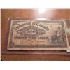 Image 1 : 1900 DOMINION OF CANADA 25 CENT CURRENCY