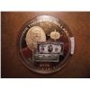 Image 2 : 2009 RONALD REAGAN $5000 US BANK NOTE TRIBUTES TOKEN, 2" BRASS