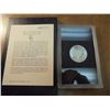 Image 2 : 1883 -CC GSA MORGAN SILVER DOLLAR (UNC) WITH ORIGINAL US MINT PACKAGING AND CERTIFICATE. BOX HINGE I