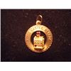 Image 1 : 14KT GOLD KINGS CASTLE NEVADA CHARM SLOT MACHINE AND RED STONE, APPROX. 1.7 GRAMS