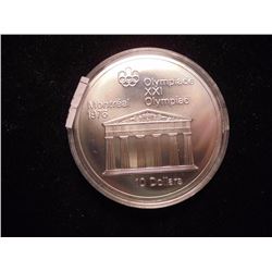 1974 CANADA MONTREAL OLYMPICS SILVER UNC $10 1.4453 OZ. ASW