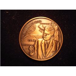 CUBAN MISSLE CRISIS 1 1/2  BRONZE TOKEN  THE LEGACY OF JOHN KENNEDY 