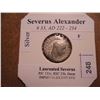 Image 1 : SILVER 222-234 A.D. SEVERUS ALEXANDER ANCIENT COIN (FINE)