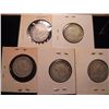 Image 2 : 1940,44,45,47 & 48 CANADA SILVER 25 CENTS