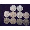 Image 1 : 10 ASSORTED 1940'S MERCURY DIMES