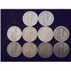 Image 2 : 10 ASSORTED 1940'S MERCURY DIMES