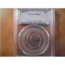 1962-D JEFFERSON NICKEL PCGS MS64