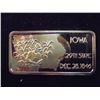 Image 2 : GOLD PLATED 1 OZ. SILVER INGOT IOWA