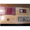 Image 1 : 1993  THOMAS JEFFERSON COINAGE & CURRENCY SET CONTAINS: JEFFERSON COMMEMORATIVE UNC DOLLAR, UNC 1994