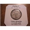 Image 2 : SILVER 244-249 A.D. PHILIP I ANCIENT COIN VF