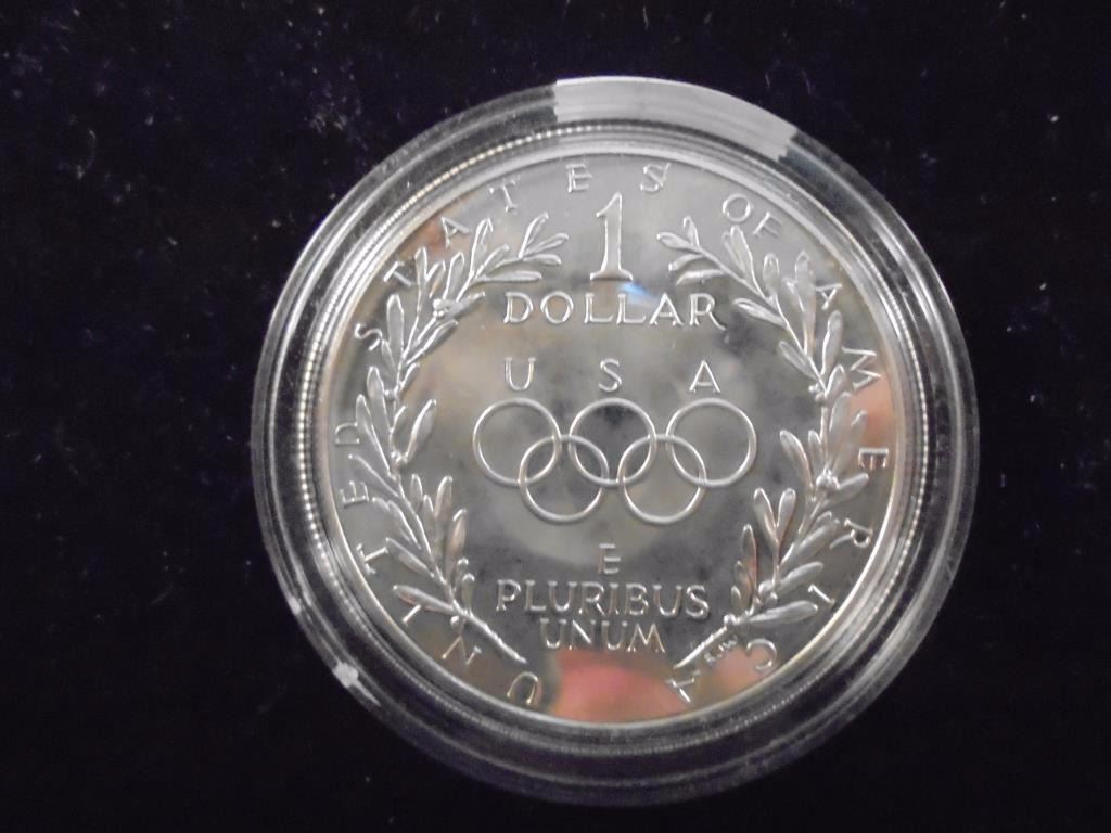 U.S. Mint 1988 Proof Silver Dollar Olympic Coin - Sherwood Auctions U.S. Mint 1988 Proof Silver Dollar Olympic Coin - Sherwood Auctions