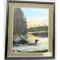 OIL PAINTING LOON