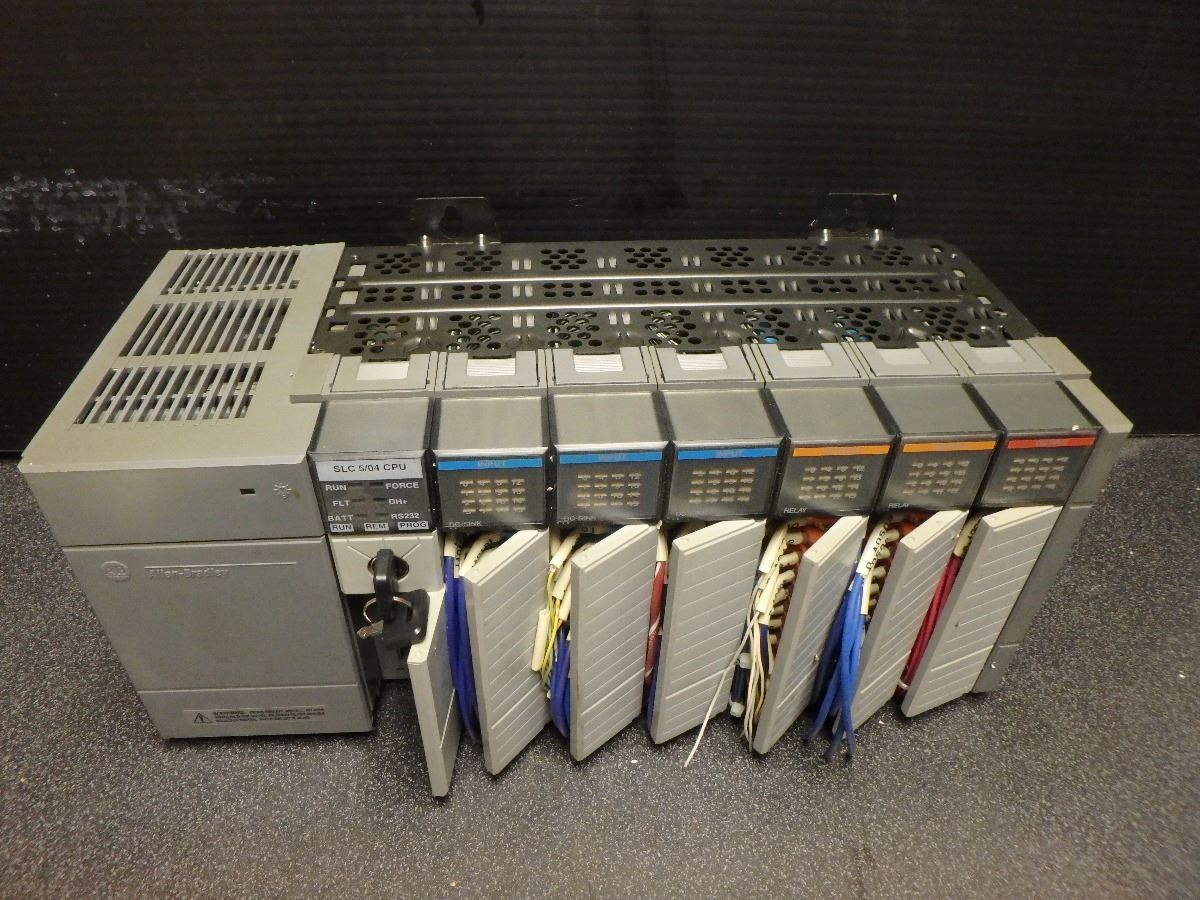 Allen Bradley 1746-A7 Series B SLC 500 7 Slot Rack, 1746-P2 Series C