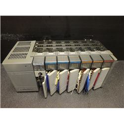 Allen Bradley 1746-A7 Series B SLC 500 7 Slot Rack, 1746-P2 Series C