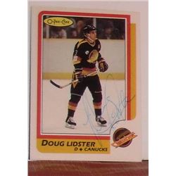Doug Lidster signed ice hockey 1986 card
