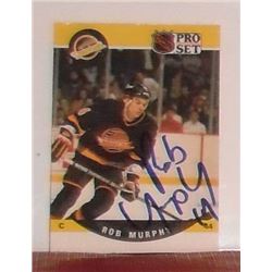 Rob Murph signed ice hockey card